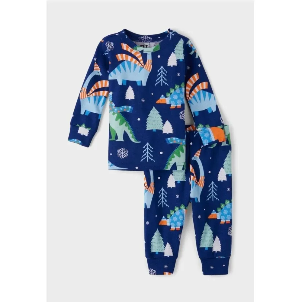 NEW! The Children's Place Toddler Winter Dino Blue Pj's 18-24 Months $28